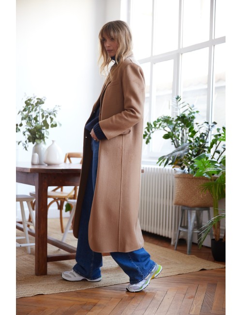 Quinn Coat Camel Cashmere Blend