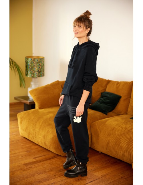 Superyumm Big Hoodie Deepspace Cream