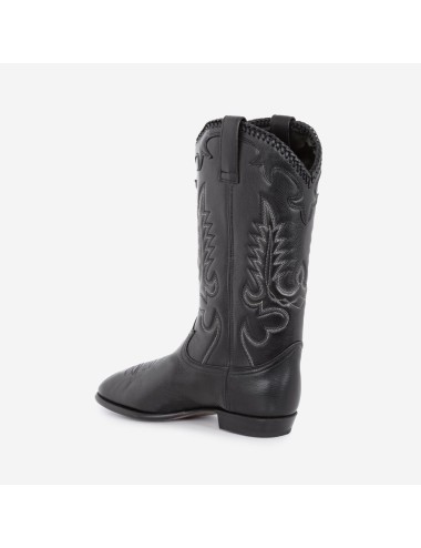 Midnight Western Leather Black
