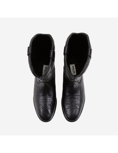 Midnight Western Leather Black
