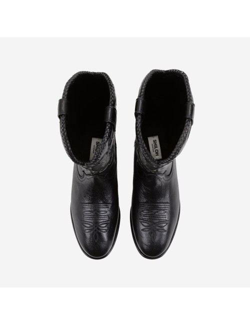 Midnight Western Leather Black