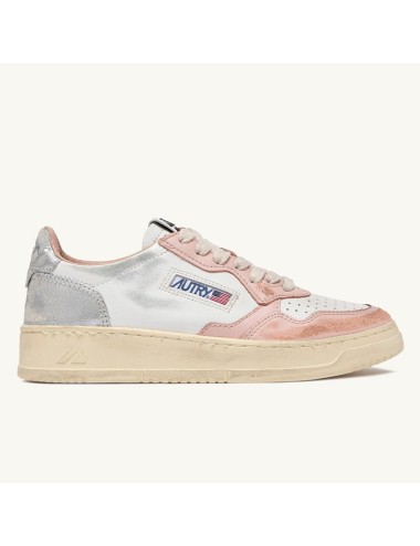 Sup Vint Low Leat White Powder Silver
