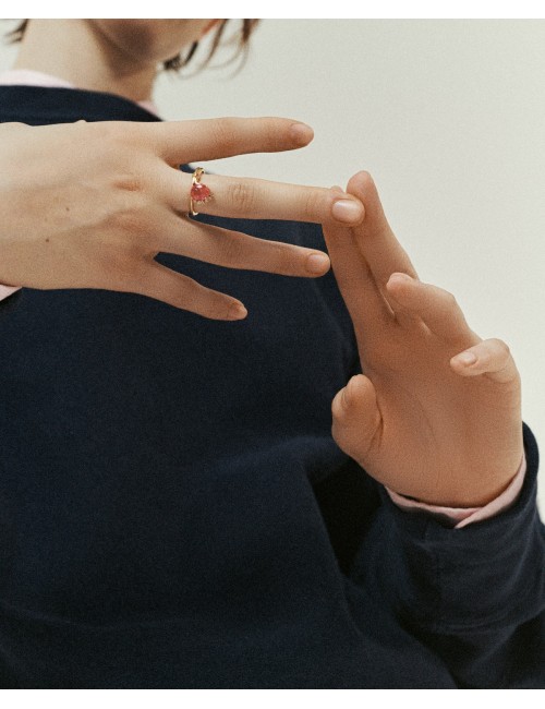 Sun2 Bague Tourmaline Rose