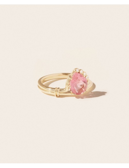 Sun2 Bague Tourmaline Rose