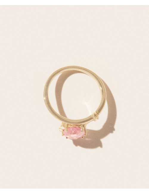 Sun2 Bague Tourmaline Rose