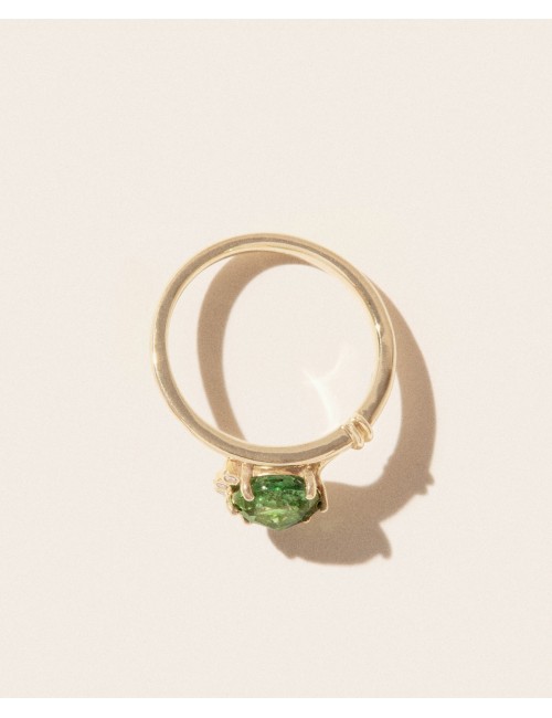 Sun 2 Bague Tourmaline Verte