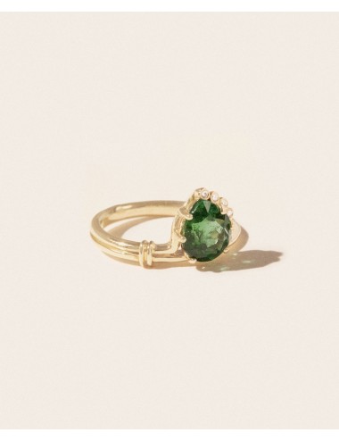 Sun 2 Bague Tourmaline Verte