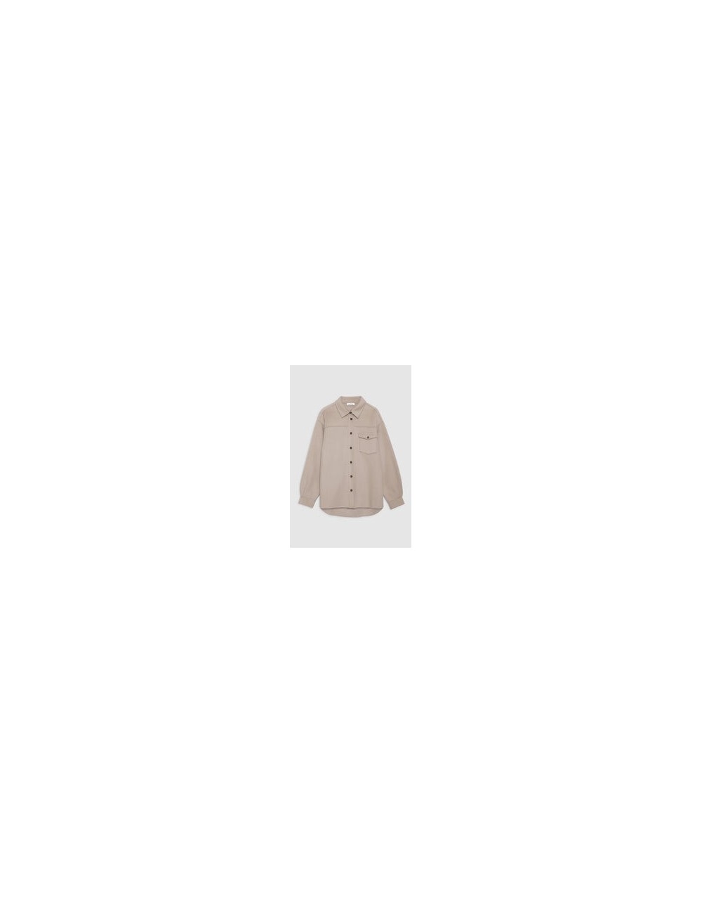 Simon Shirt Taupe Cashmere Blend