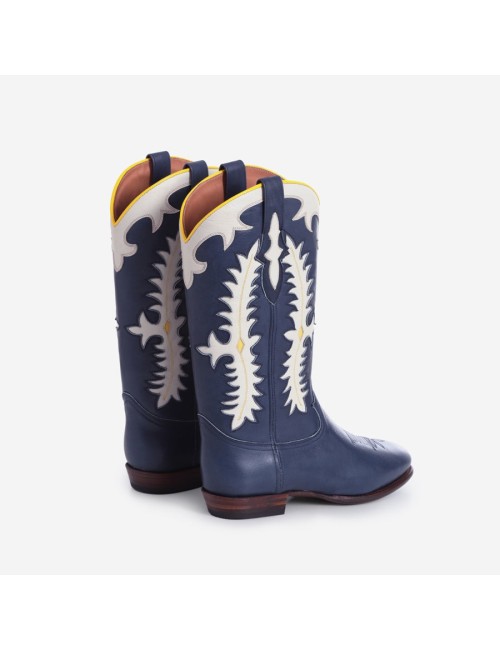 Midnight Texas Leather Dark Blue
