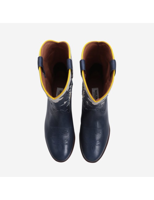 Midnight Texas Leather Dark Blue