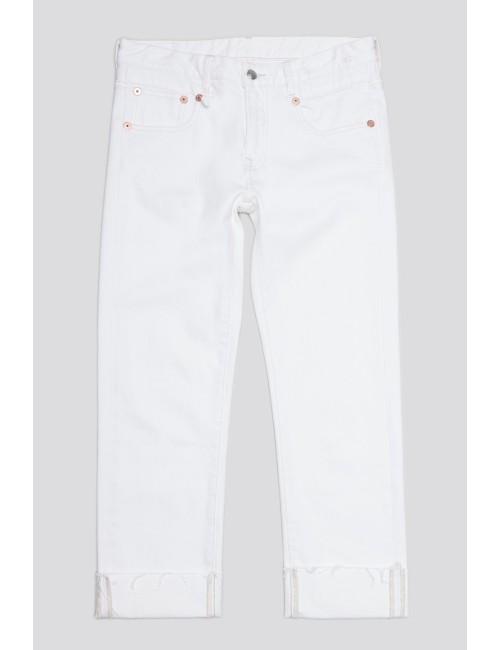 Boy Straight W Cuff Sutton White