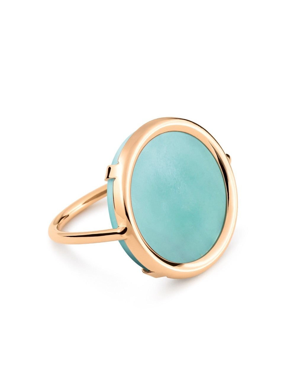 Amazonite Disc Ring
