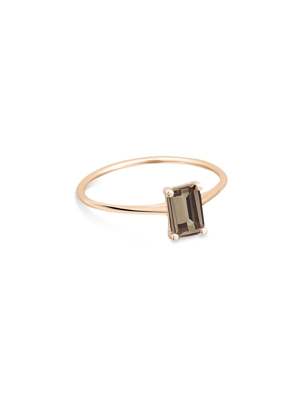 Mini Cocktail Smoky Quartz Ring