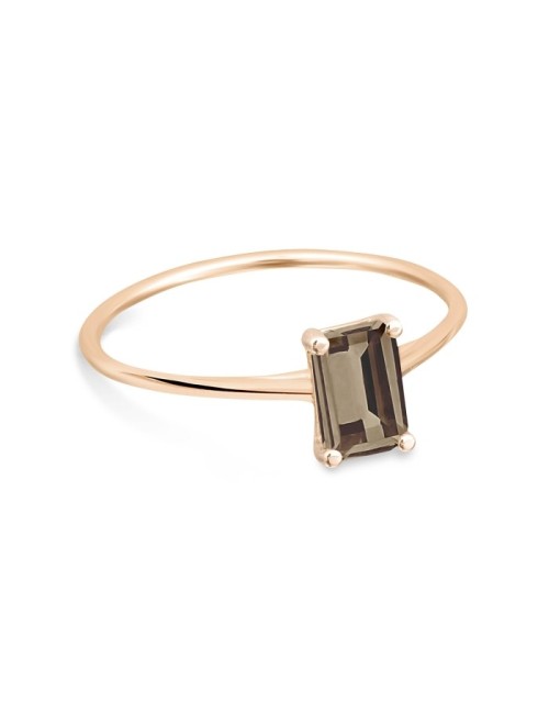 Mini Cocktail Smoky Quartz Ring
