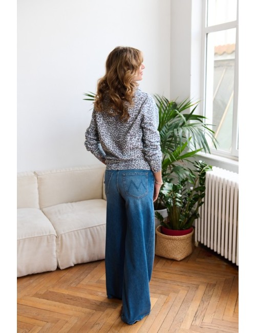 Leo Oversized Sweatshirt Hoodie Sauge