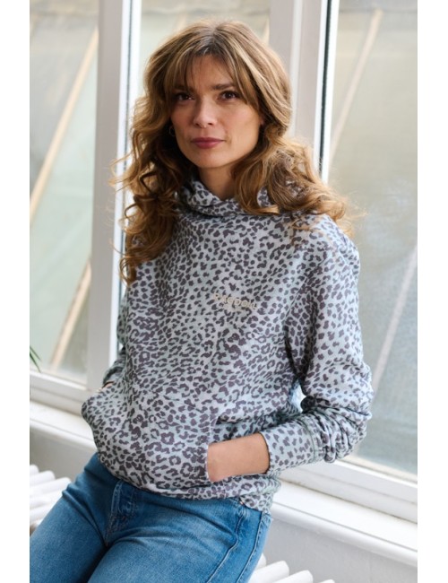Leo Oversized Sweatshirt Hoodie Sauge