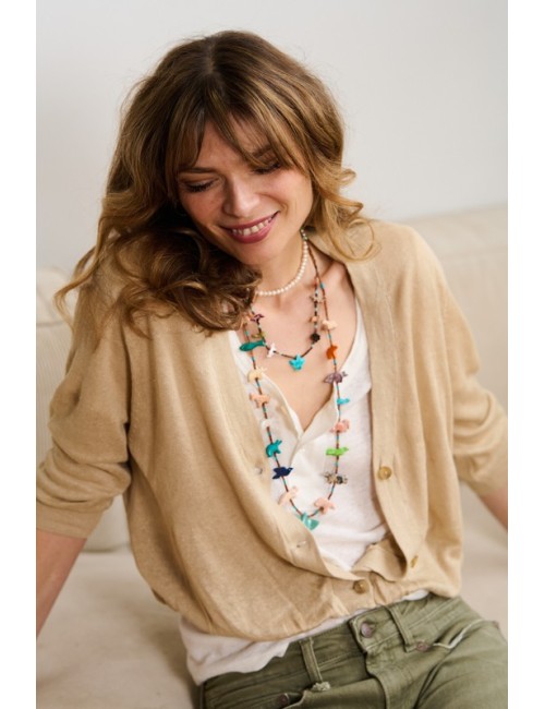 Balloon Cardigan Kaki