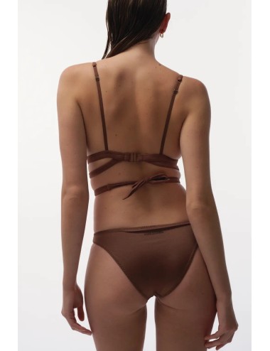 CARLY Marron, Haut de Maillot de bain