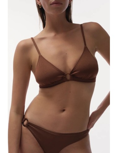 CARLY Marron, Haut de Maillot de bain