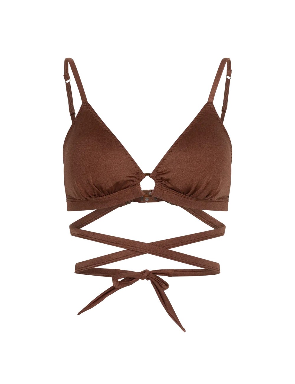 CARLY Marron, Haut de Maillot de bain