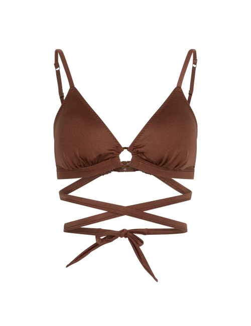CARLY Marron, Haut de Maillot de bain