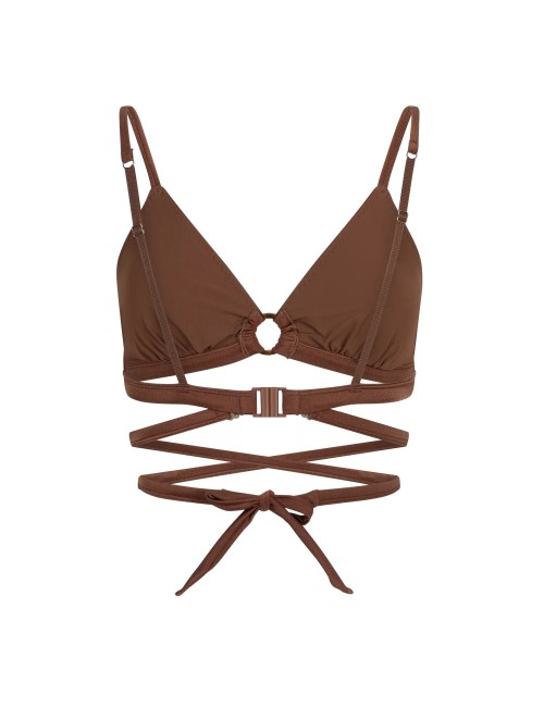 CARLY Marron, Haut de Maillot de bain