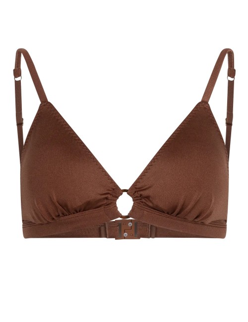 CARLY Marron, Haut de Maillot de bain