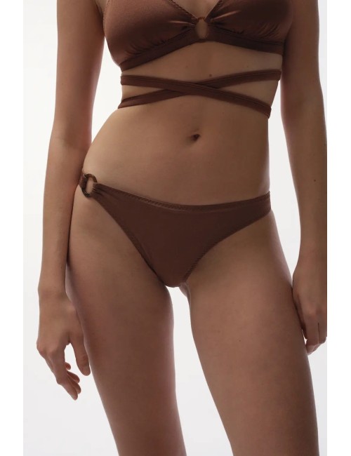 CORAL Marron, Bas de Maillot de bain