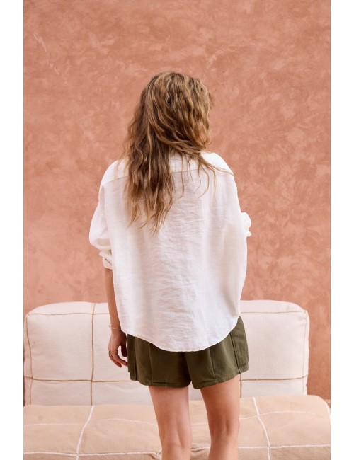 Bubble Skort Olive Herringbone