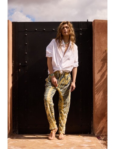 Pantalon EASY CUFF Jaune-Navy