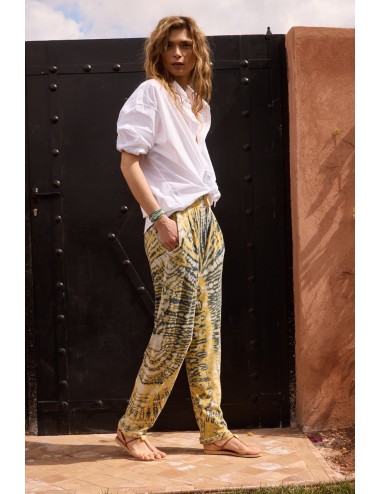 Pantalon EASY CUFF Jaune-Navy