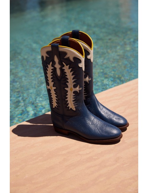 Midnight Texas Leather Dark Blue