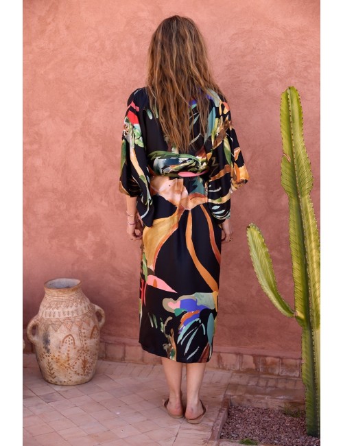 Kimono DANCING WOOD Black