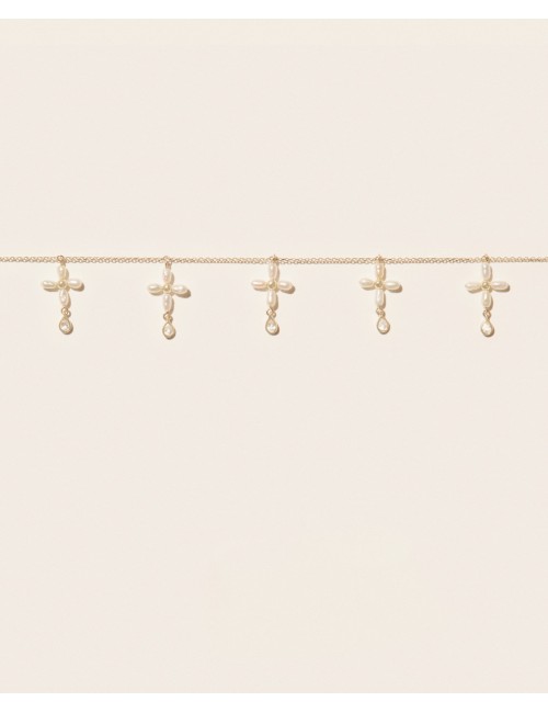 PALERME Collier Multi White Pearl