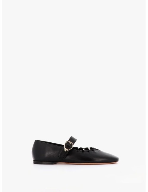 Ballerine GINGER - cuir noir