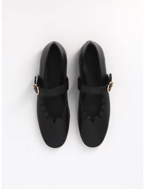Ballerine GINGER - cuir noir