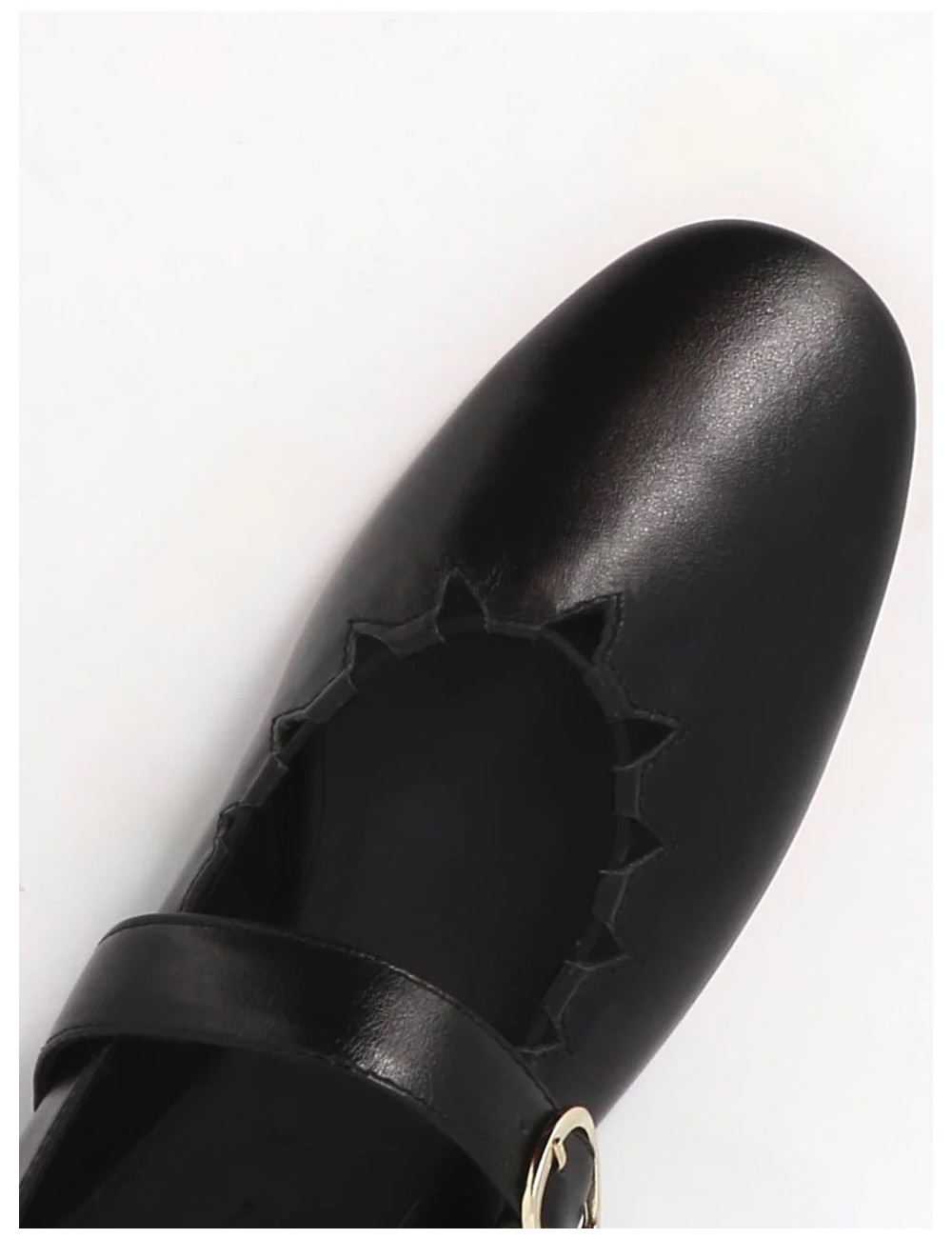 Ballerine GINGER cuir noir