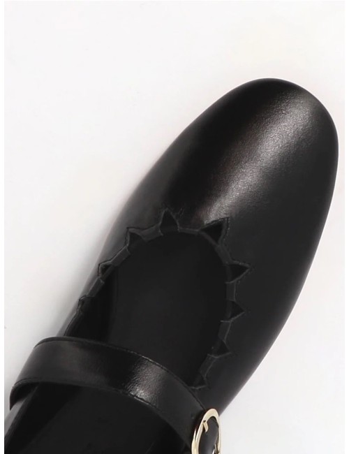 Ballerine GINGER - cuir noir