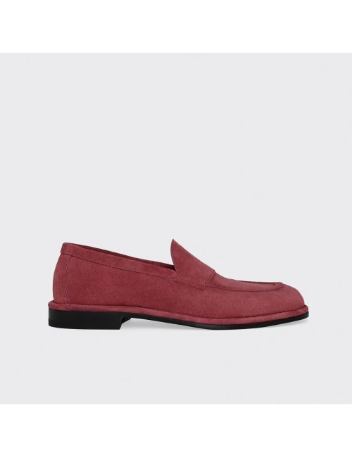 NOTO mocassins suède - Raspberry