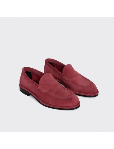 NOTO mocassins suède - Raspberry