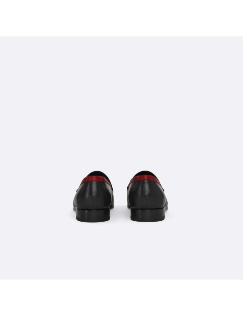 HARDY mocassins - Black Beige Red
