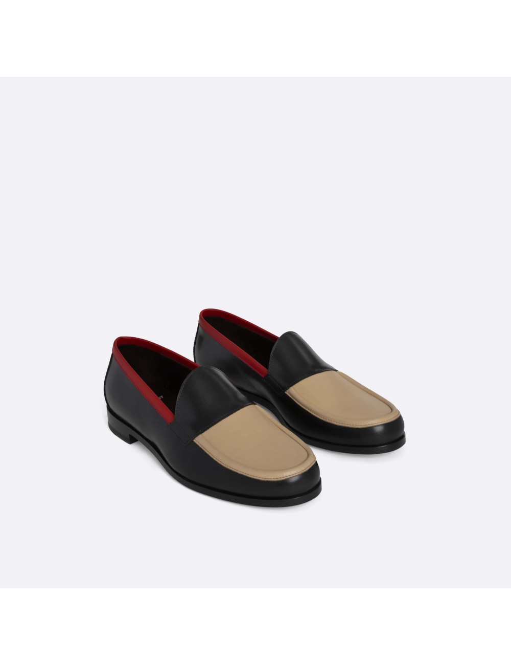 HARDY mocassins - Black Beige Red