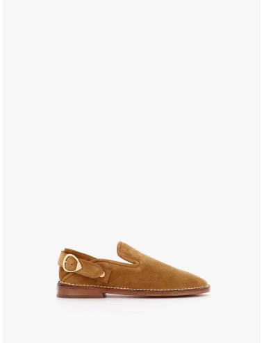 Slippers LUCCA - nubuck camel
