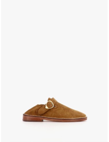 Slippers LUCCA - nubuck camel