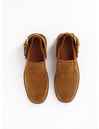 Slippers LUCCA - nubuck camel