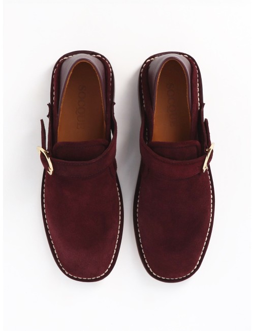 Slippers LUCCA - nubuck prune