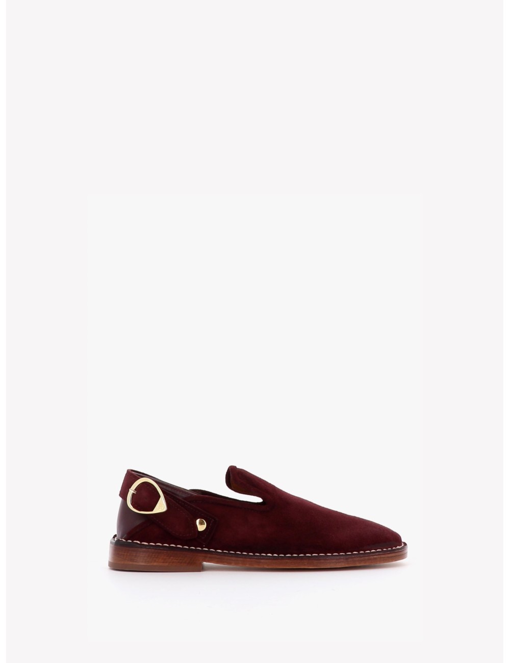 Slippers LUCCA - nubuck prune
