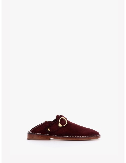 Slippers LUCCA - nubuck prune