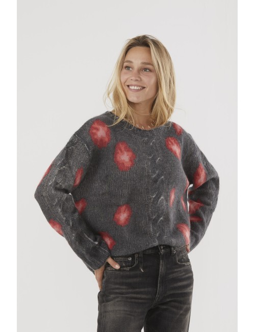 Pull ELLIS COQUELICOTS - Noir