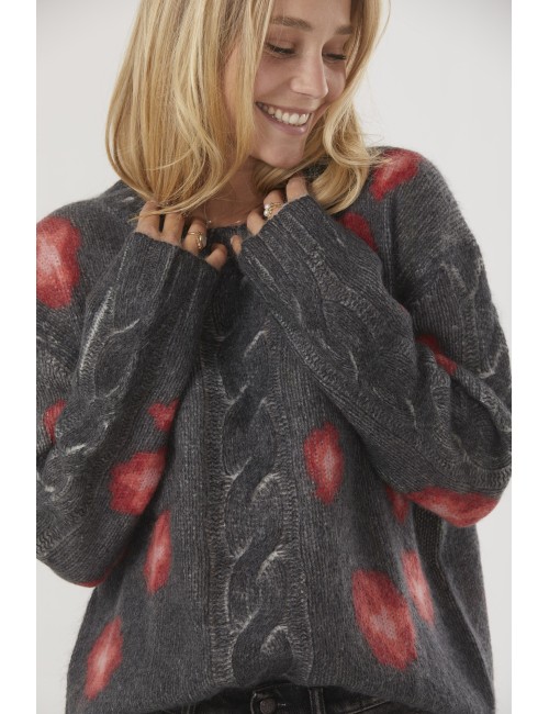 Pull ELLIS COQUELICOTS - Noir